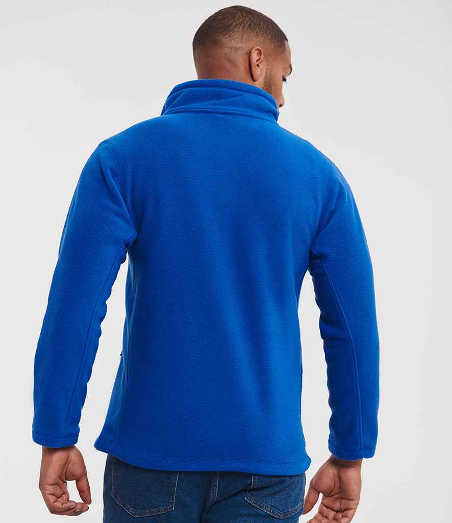 Russell Russell Athletic Zip Neck Outdoor Fleece Royal Blue