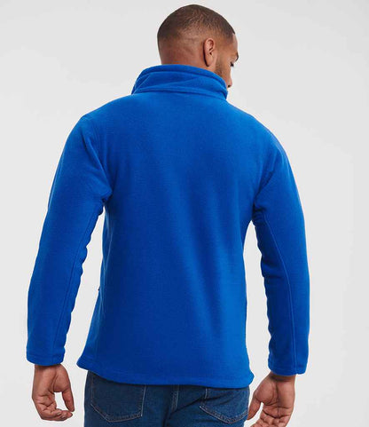 Russell Russell Athletic Zip Neck Outdoor Fleece Royal Blue