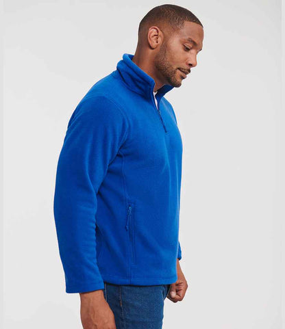 Russell Russell Athletic Zip Neck Outdoor Fleece Royal Blue