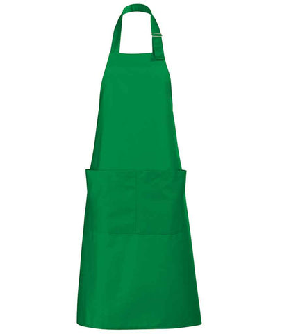 SOL'S Gala Long Bib Apron in Kelly Green
