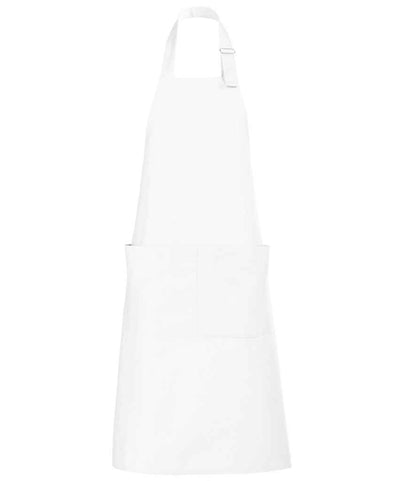 SOL'S Gala Long Bib Apron in White