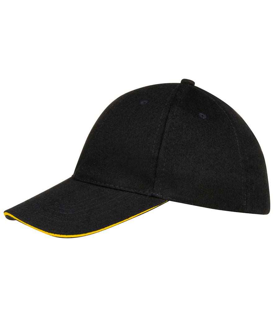SOL'S Buffalo Cap in Black/Yellow