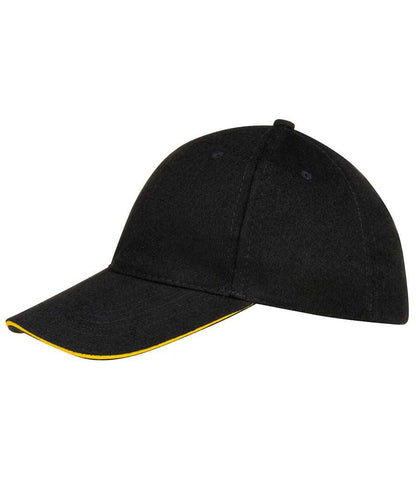 SOL'S Buffalo Cap in Black/Yellow
