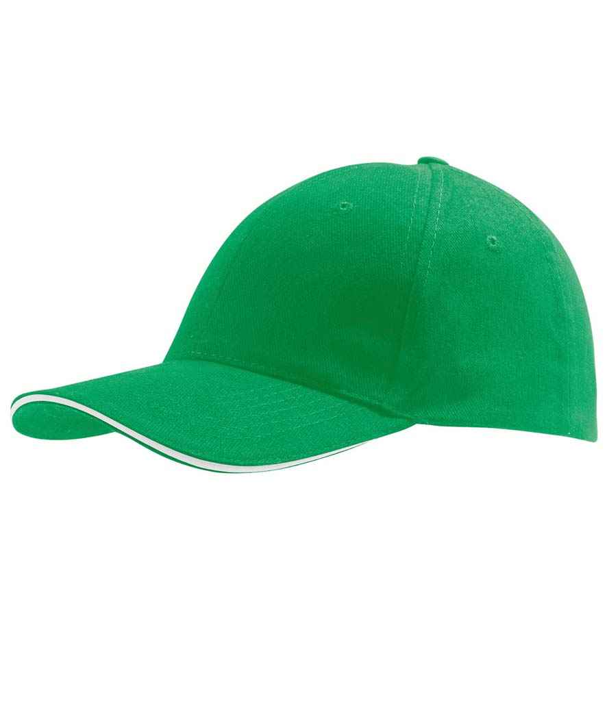 SOL'S Buffalo Cap in Kelly Green/White