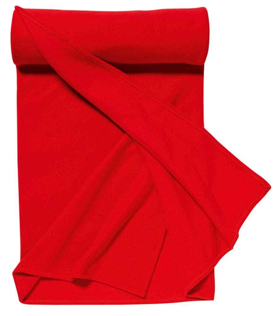 SOL'S Plaid Fleece Blanket in Red
