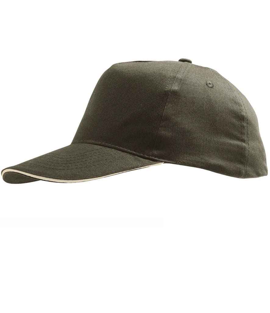 SOL'S Sunny Cap in Army/Beige