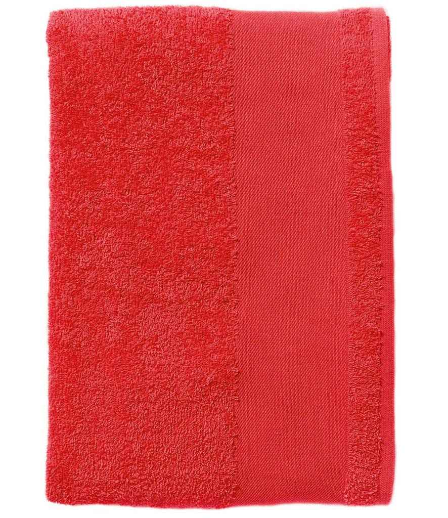 SOL'S Island 50 Hand Towel in Red