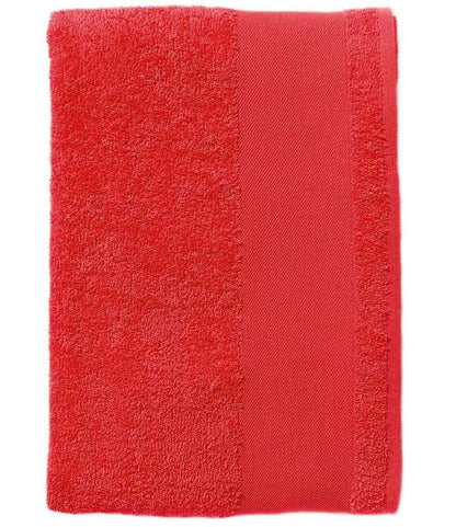SOL'S Island 50 Hand Towel in Red