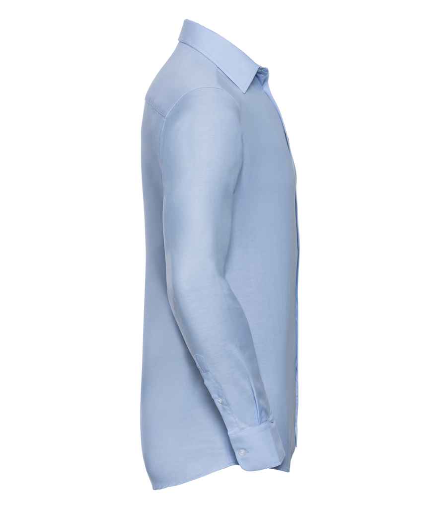 Russell Russell Athletic Collection Long Sleeve Tailored Oxford Shirt Oxford Blue