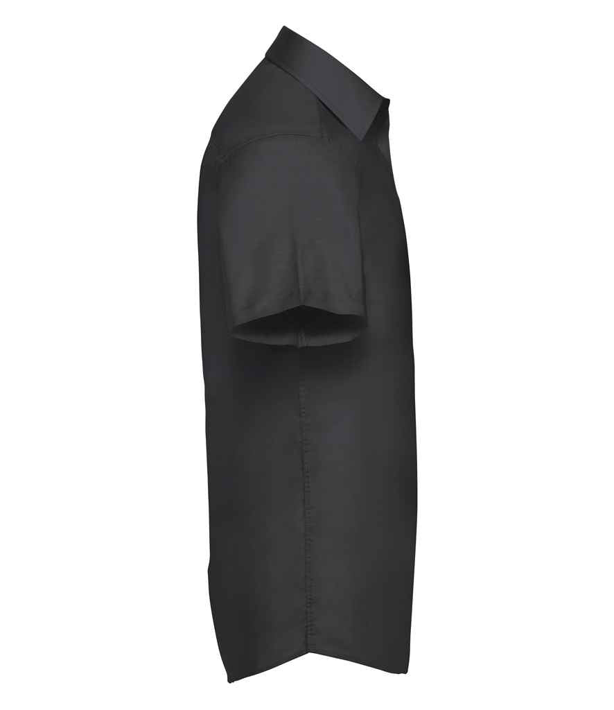 Russell Russell Athletic Collection Short Sleeve Tailored Oxford Shirt Black