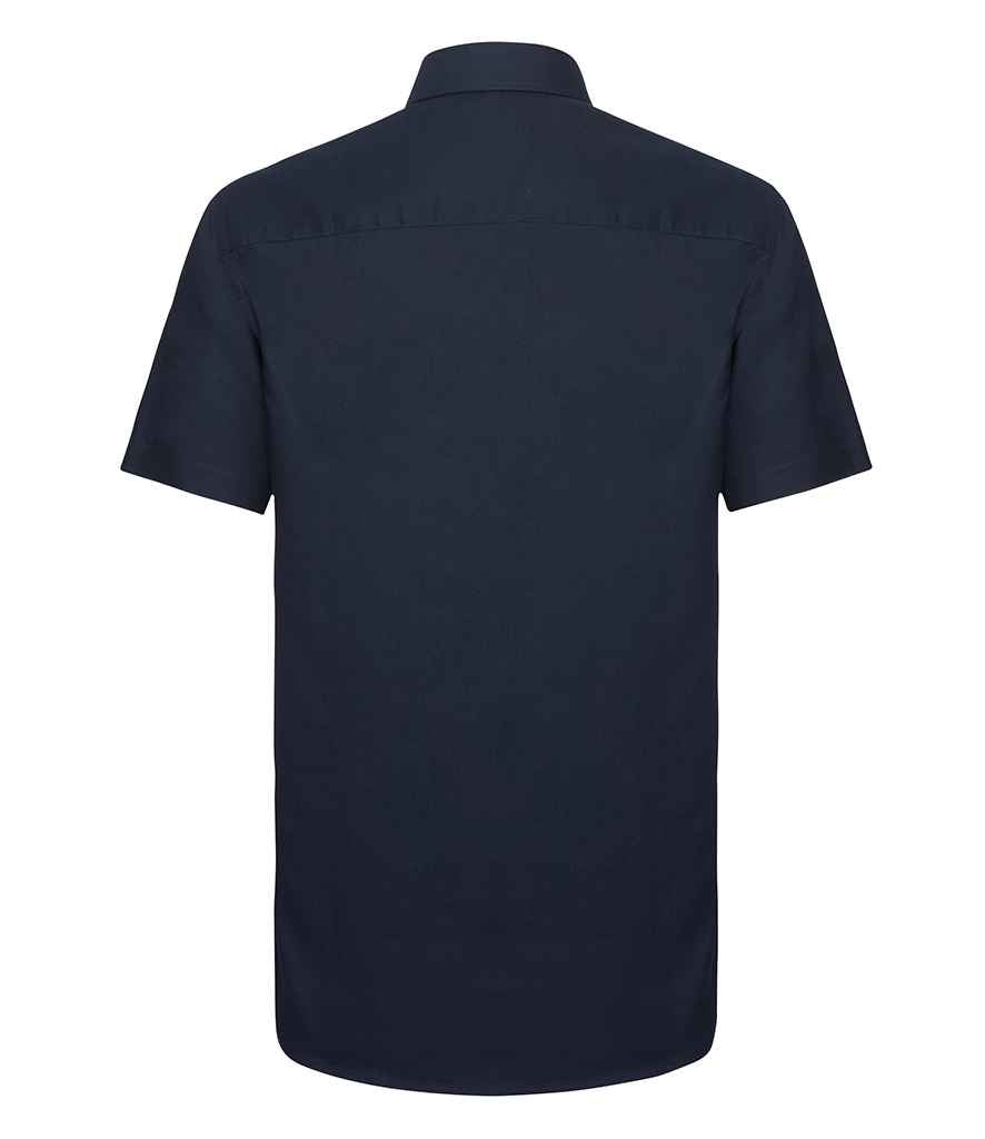 Russell Russell Athletic Collection Short Sleeve Tailored Oxford Shirt Bright Navy