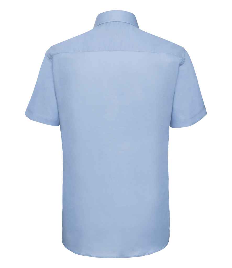 Russell Russell Athletic Collection Short Sleeve Tailored Oxford Shirt Oxford Blue