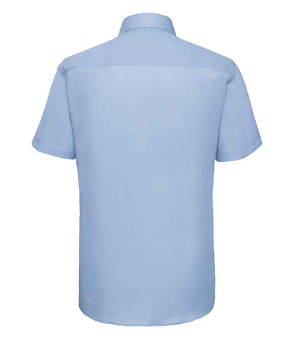 Russell Russell Athletic Collection Short Sleeve Tailored Oxford Shirt Oxford Blue