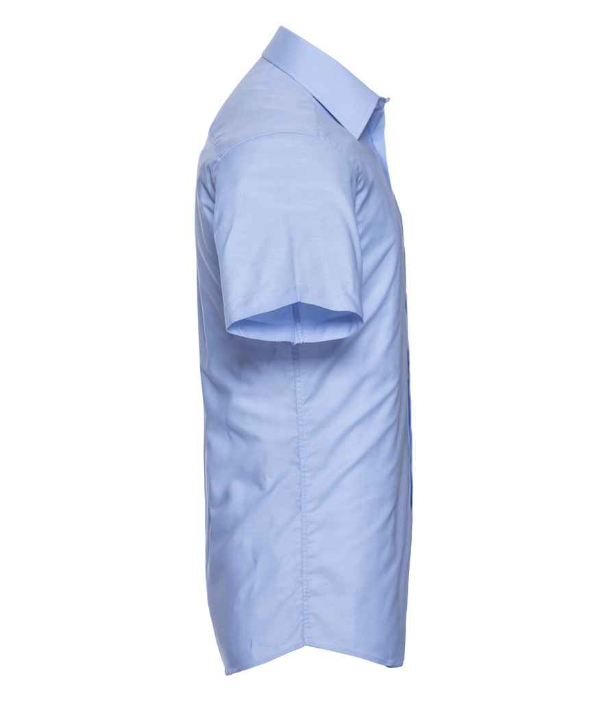 Russell Russell Athletic Collection Short Sleeve Tailored Oxford Shirt Oxford Blue