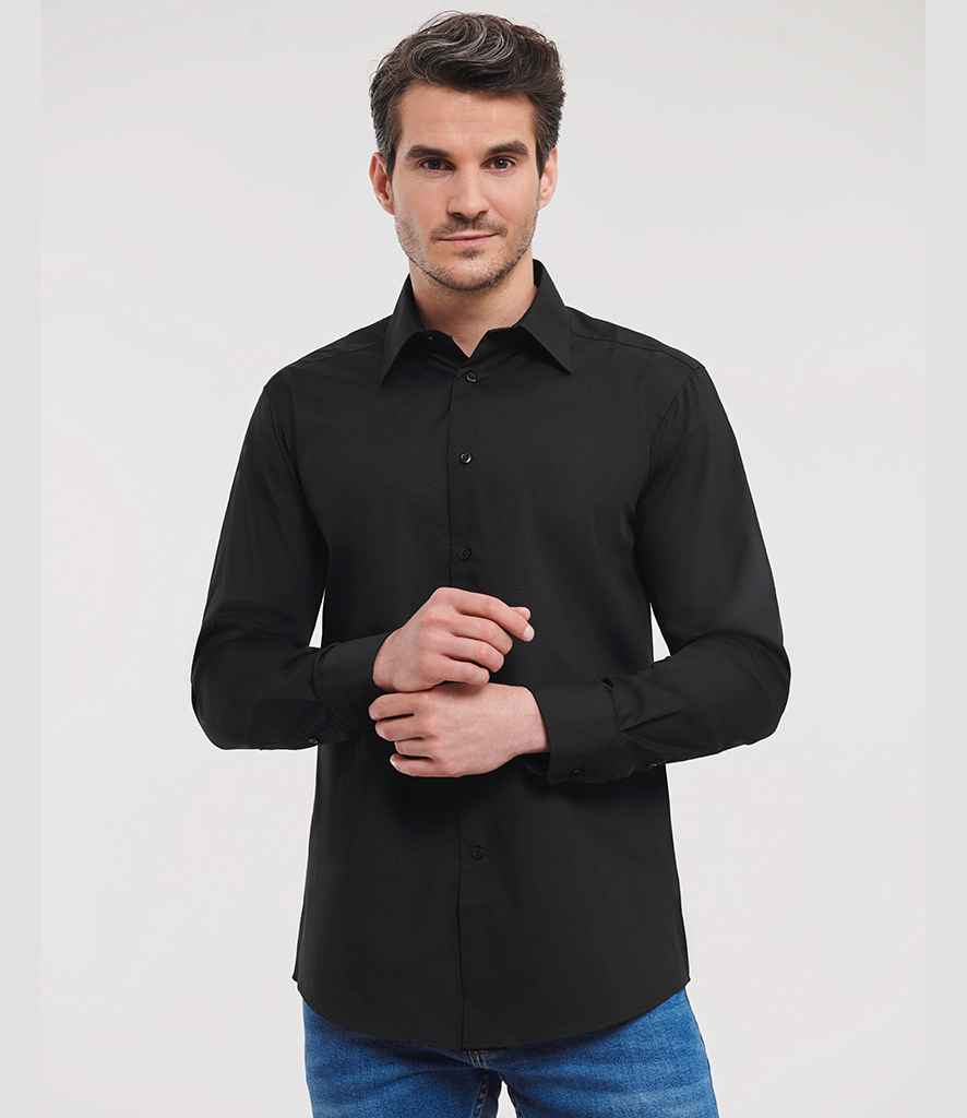 Russell Russell Athletic Collection Long Sleeve Tailored Poplin Shirt