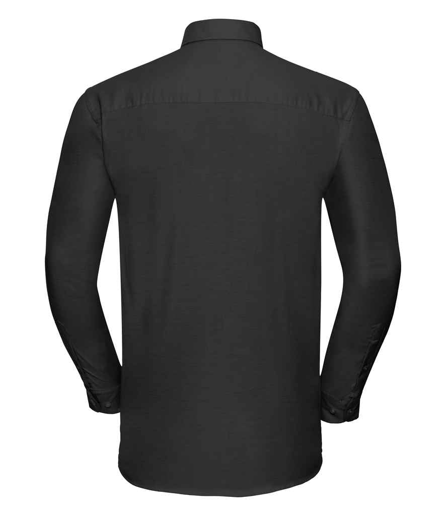 Russell Russell Athletic Collection Long Sleeve Easy Care Oxford Shirt Black