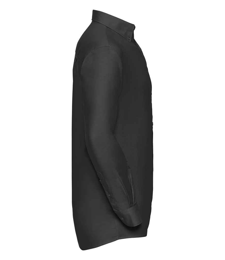 Russell Russell Athletic Collection Long Sleeve Easy Care Oxford Shirt Black