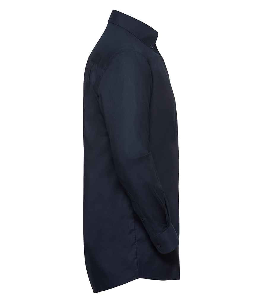 Russell Russell Athletic Collection Long Sleeve Easy Care Oxford Shirt Bright Navy