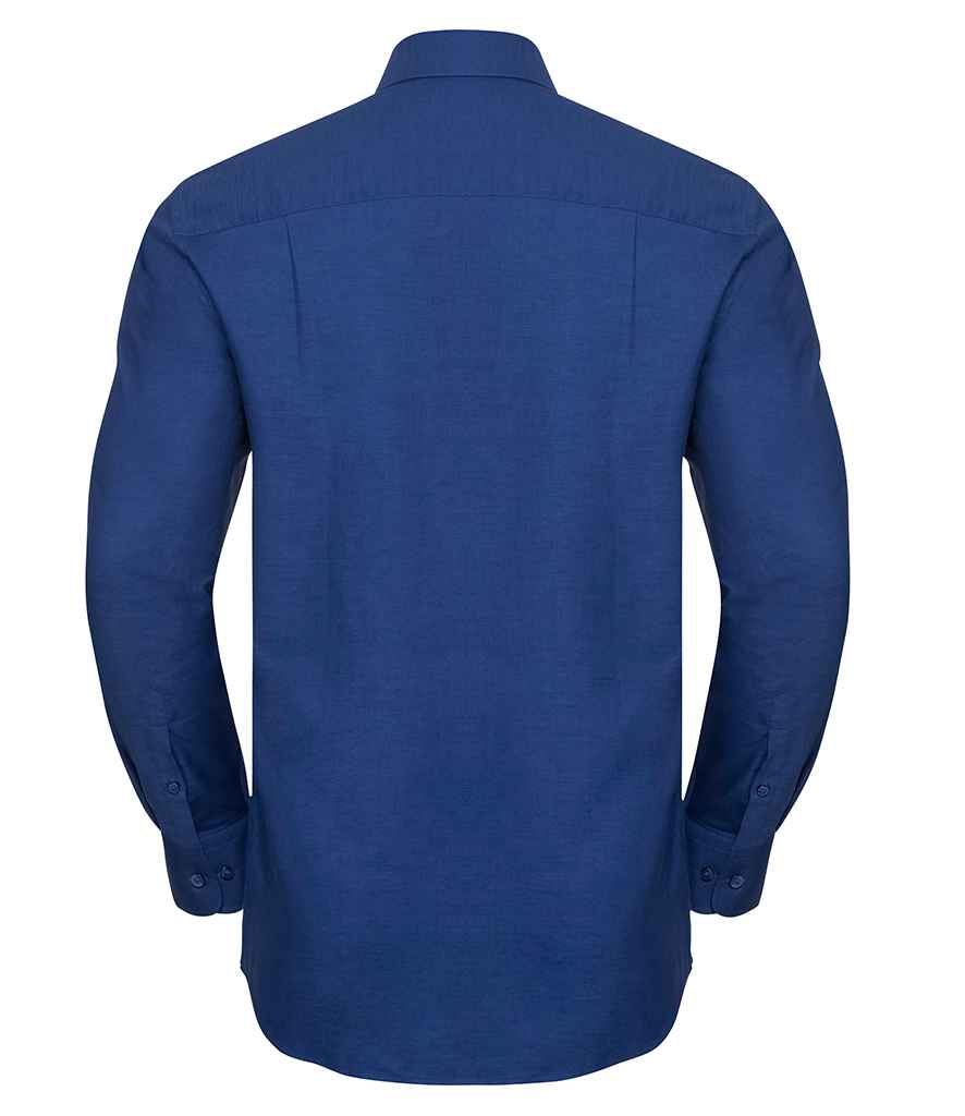 Russell Russell Athletic Collection Long Sleeve Easy Care Oxford Shirt Bright Royal