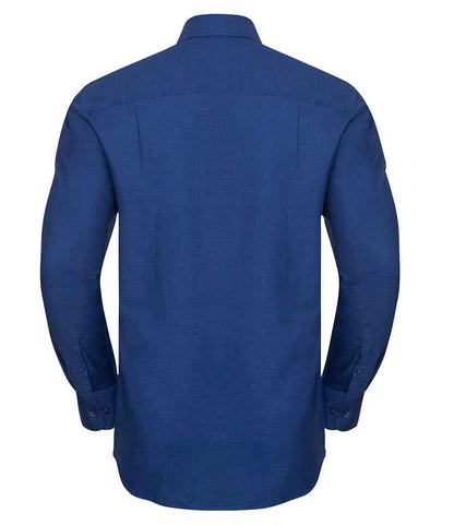 Russell Russell Athletic Collection Long Sleeve Easy Care Oxford Shirt Bright Royal