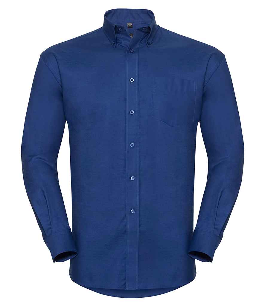 Russell Russell Athletic Collection Long Sleeve Easy Care Oxford Shirt Bright Royal