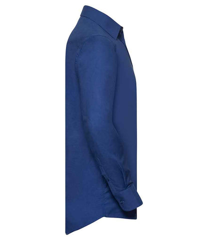 Russell Russell Athletic Collection Long Sleeve Easy Care Oxford Shirt Bright Royal