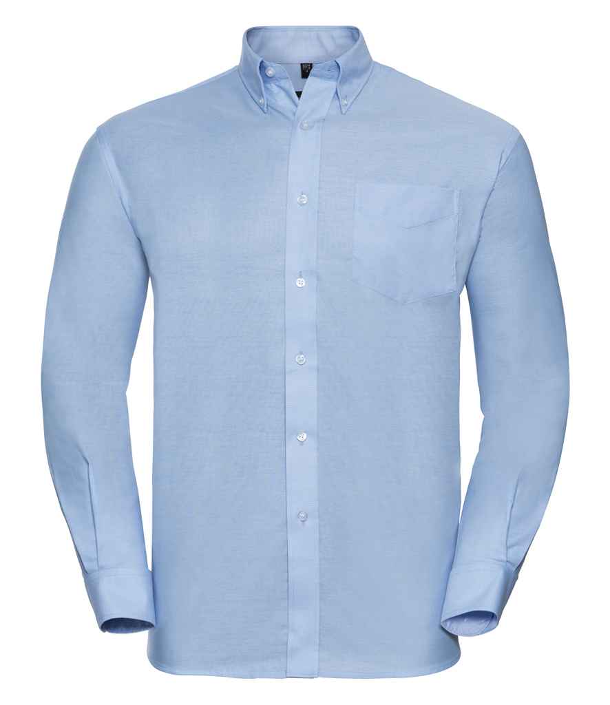 Russell Russell Athletic Collection Long Sleeve Easy Care Oxford Shirt Oxford Blue