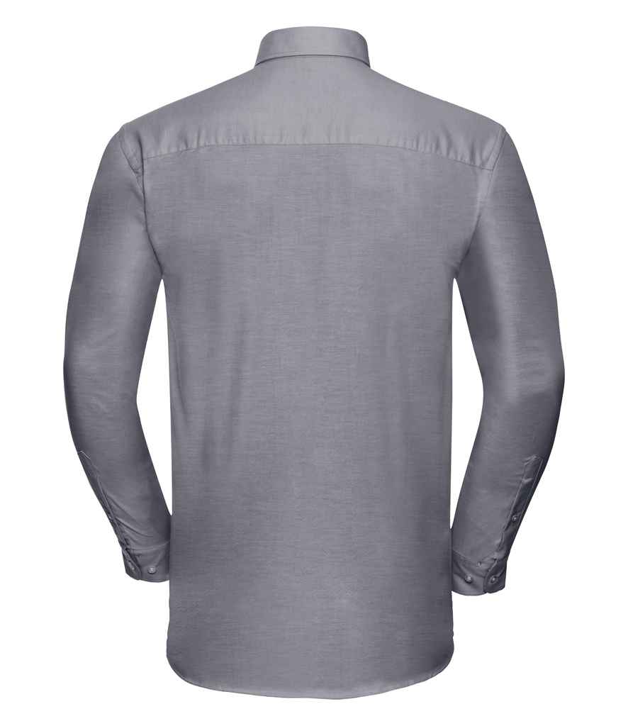 Russell Russell Athletic Collection Long Sleeve Easy Care Oxford Shirt Silver
