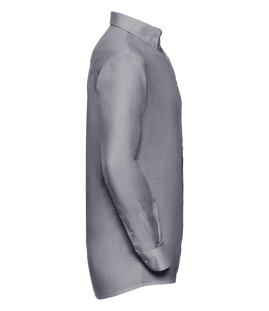 Russell Russell Athletic Collection Long Sleeve Easy Care Oxford Shirt Silver
