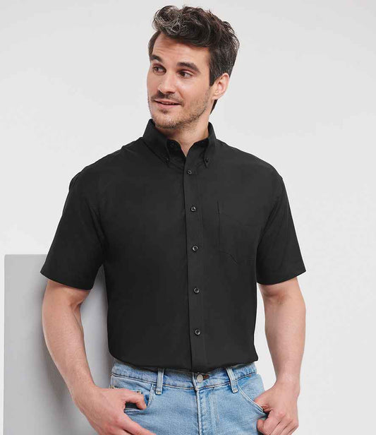 Russell Russell Athletic Collection Short Sleeve Easy Care Oxford Shirt