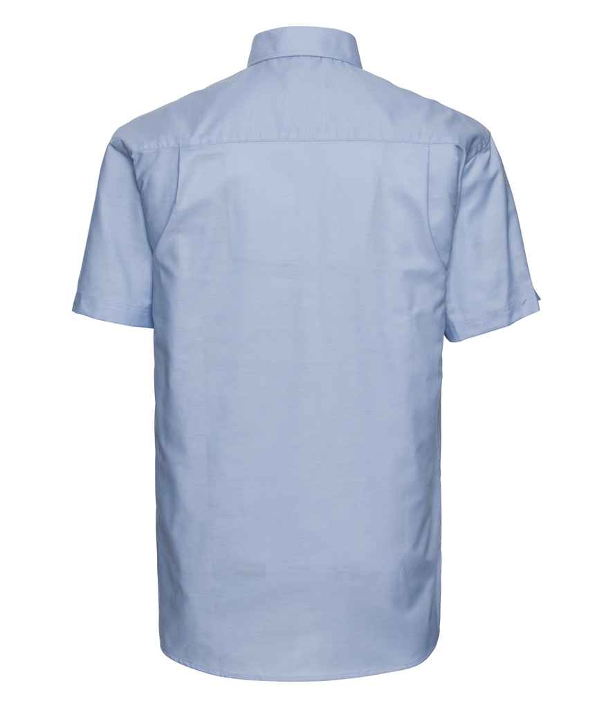 Russell Russell Athletic Collection Short Sleeve Easy Care Oxford Shirt Oxford Blue