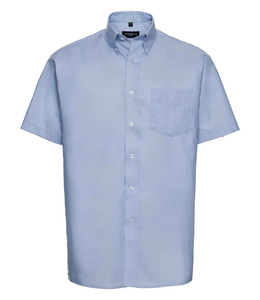 Russell Russell Athletic Collection Short Sleeve Easy Care Oxford Shirt Oxford Blue