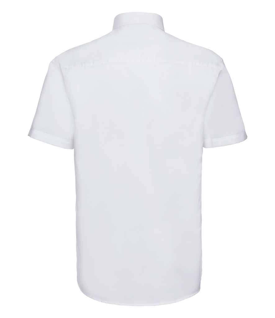Russell Russell Athletic Collection Short Sleeve Easy Care Oxford Shirt White