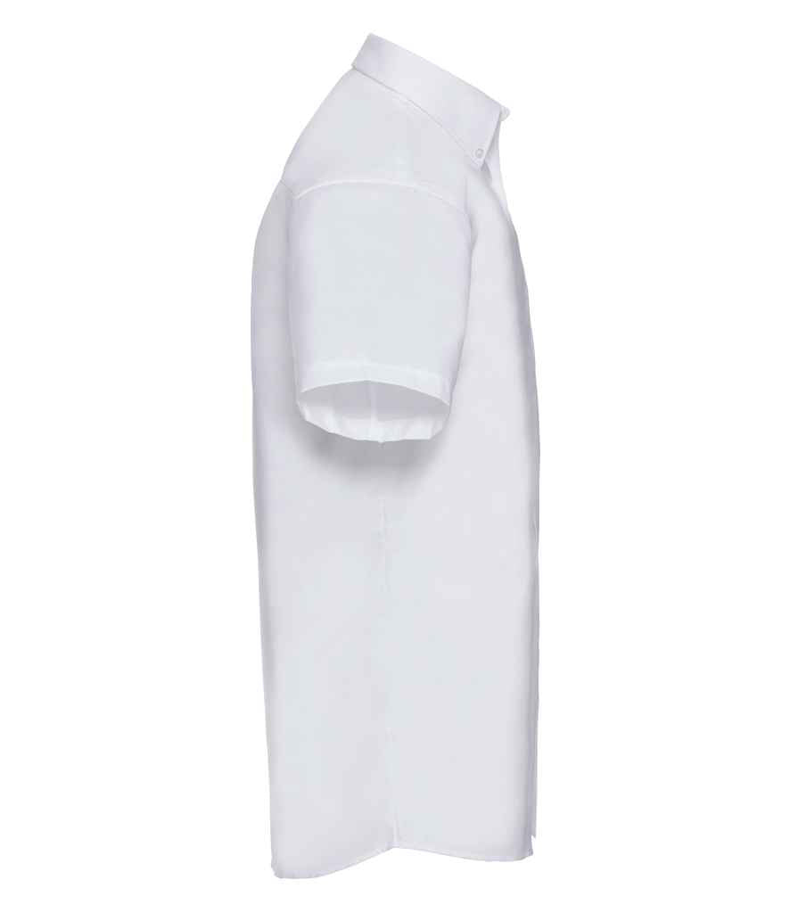Russell Russell Athletic Collection Short Sleeve Easy Care Oxford Shirt White