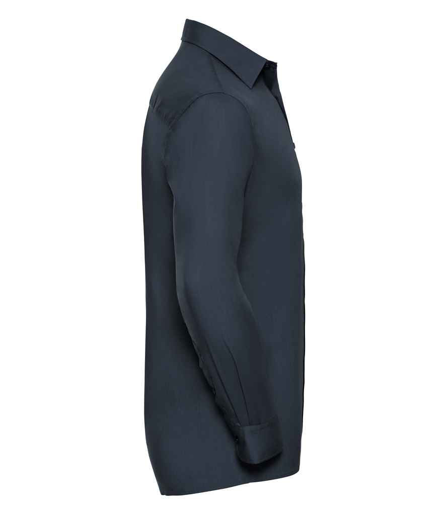 Russell Russell Athletic Collection Long Sleeve Easy Care Poplin Shirt French Navy