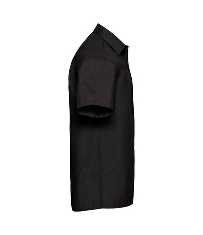 Russell Russell Athletic Collection Short Sleeve Easy Care Poplin Shirt Black