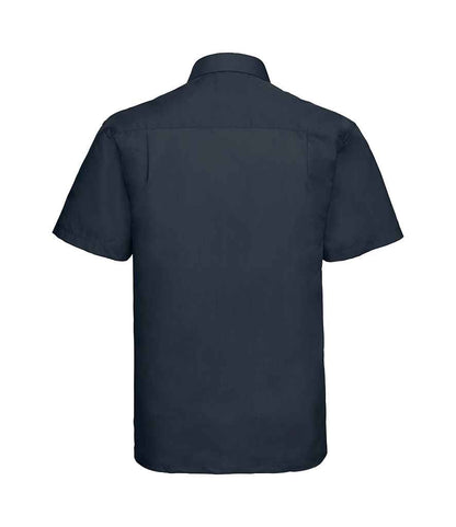 Russell Russell Athletic Collection Short Sleeve Easy Care Poplin Shirt French Navy