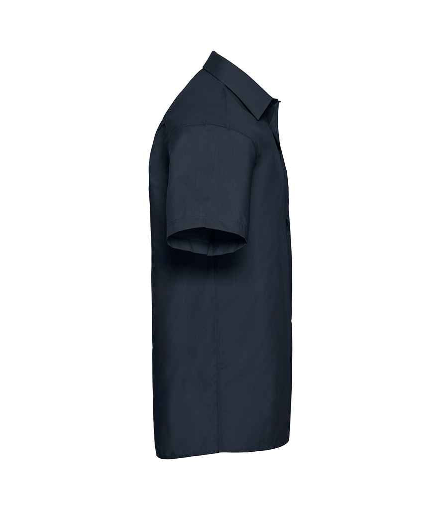 Russell Russell Athletic Collection Short Sleeve Easy Care Poplin Shirt French Navy