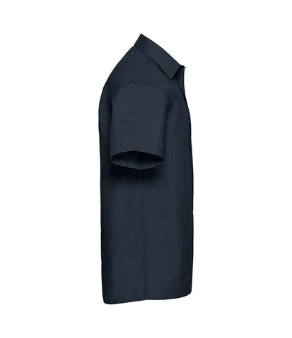 Russell Russell Athletic Collection Short Sleeve Easy Care Poplin Shirt French Navy