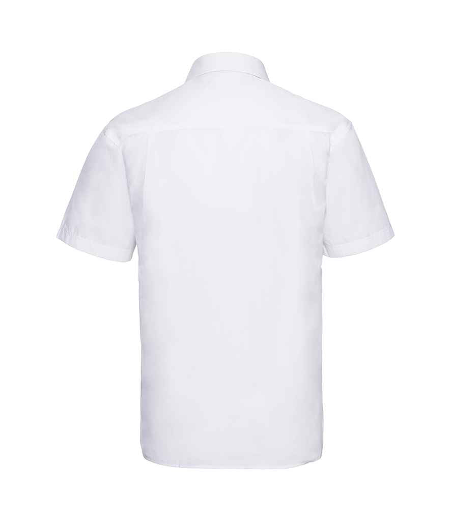 Russell Russell Athletic Collection Short Sleeve Easy Care Poplin Shirt White
