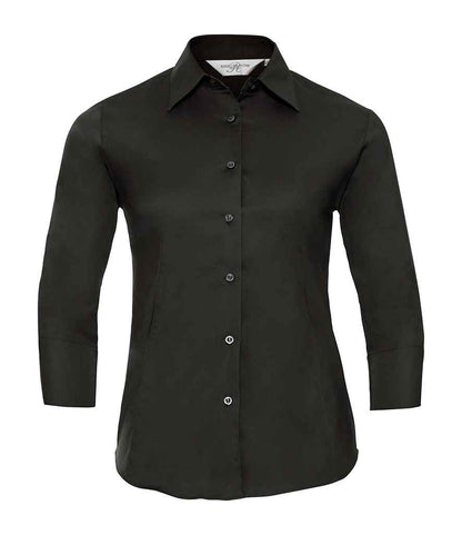 Russell Athletic Collection Ladies 3/4 Sleeve Easy Care Fitted Shirt