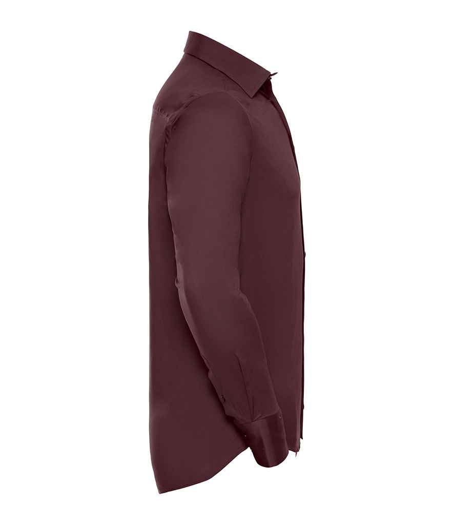 Russell Russell Athletic Collection Long Sleeve Easy Care Fitted Shirt Port