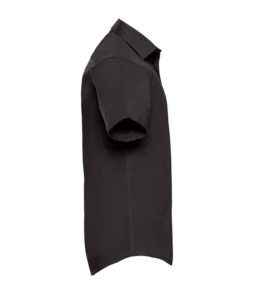 Russell Russell Athletic Collection Short Sleeve Easy Care Fitted Shirt Black