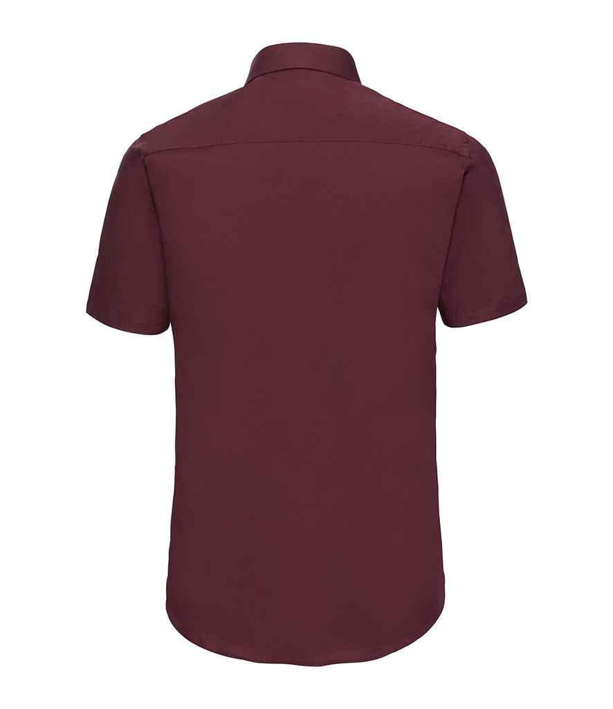 Russell Russell Athletic Collection Short Sleeve Easy Care Fitted Shirt Port