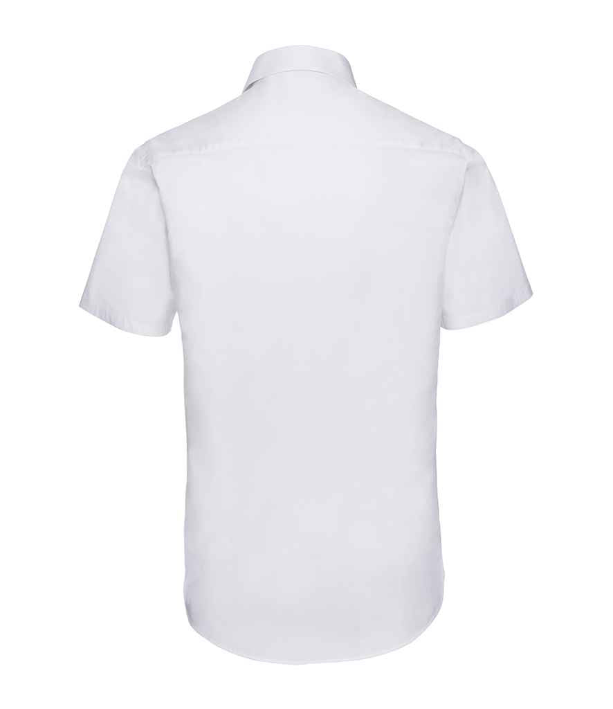 Russell Russell Athletic Collection Short Sleeve Easy Care Fitted Shirt White