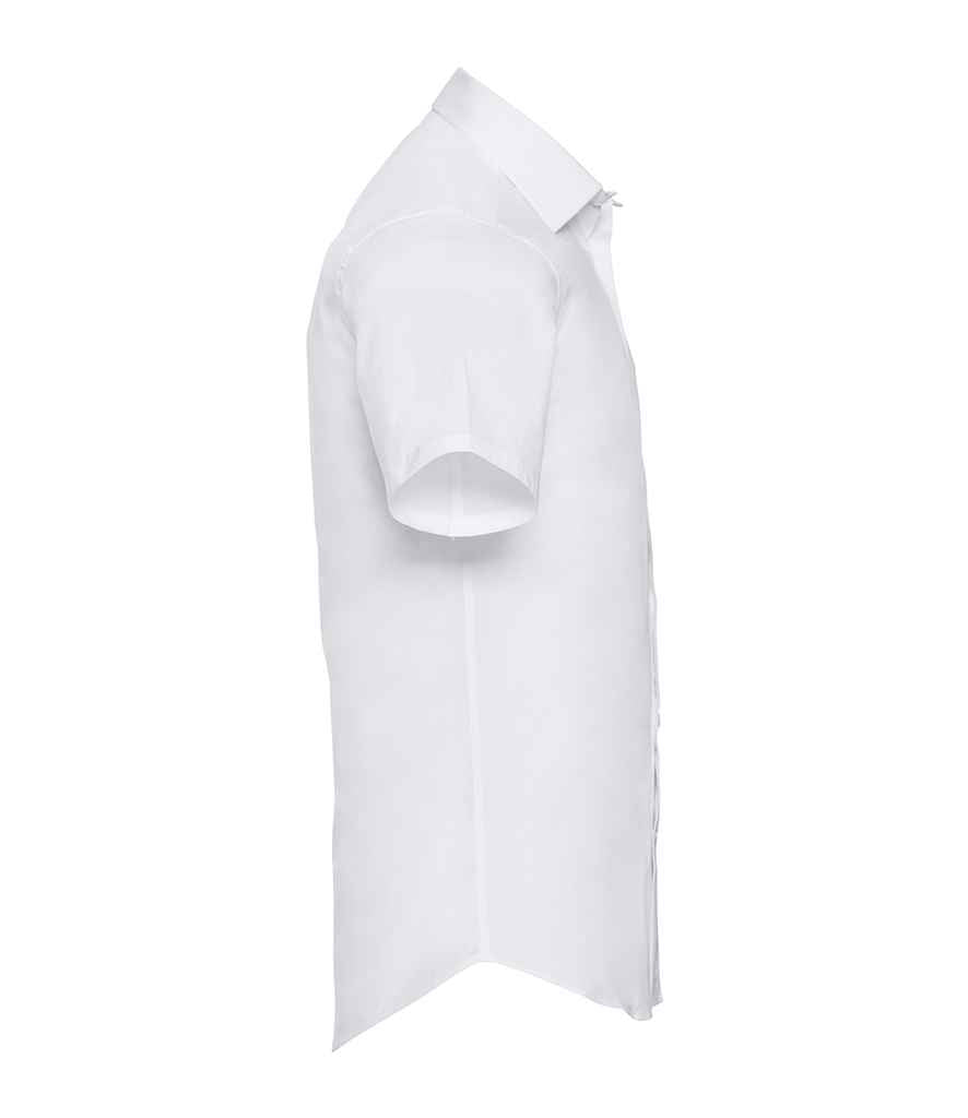 Russell Russell Athletic Collection Short Sleeve Easy Care Fitted Shirt White