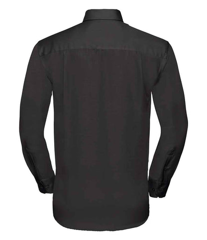 Russell Russell Athletic Collection Long Sleeve Ultimate Non-Iron Shirt Black