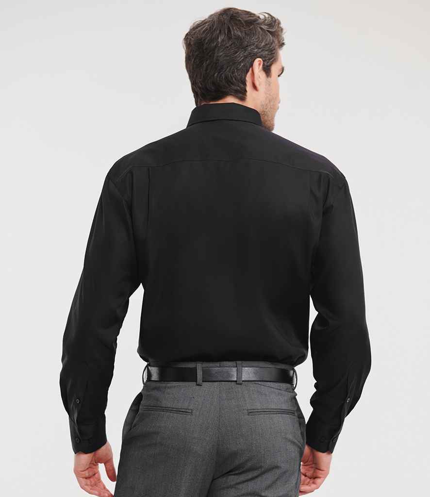 Russell Russell Athletic Collection Long Sleeve Ultimate Non-Iron Shirt Black