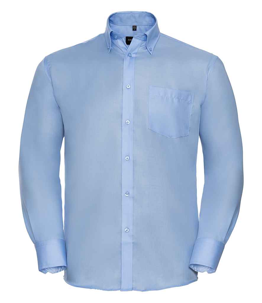Russell Russell Athletic Collection Long Sleeve Ultimate Non-Iron Shirt Bright Sky