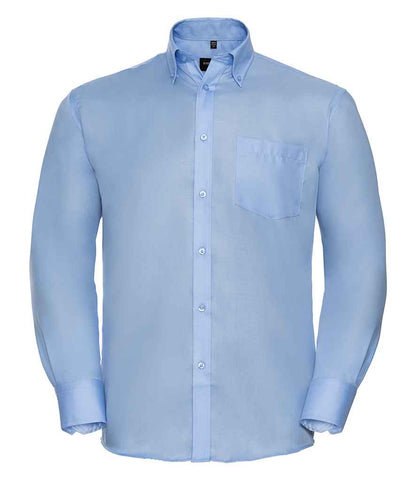 Russell Russell Athletic Collection Long Sleeve Ultimate Non-Iron Shirt Bright Sky